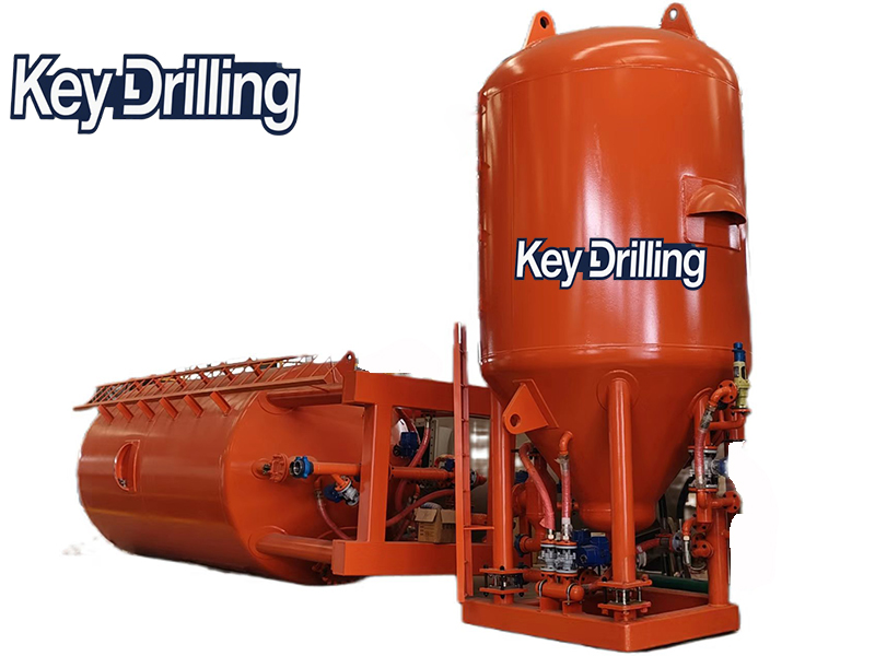 Skid-mounted Mobile Cement Silo